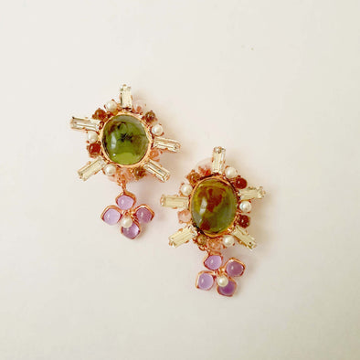 Marquise Clip Earrings