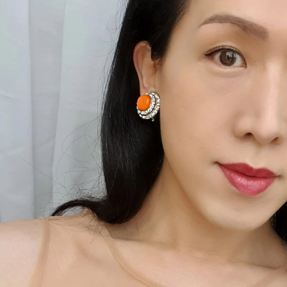 Clip Earrings - Abricot