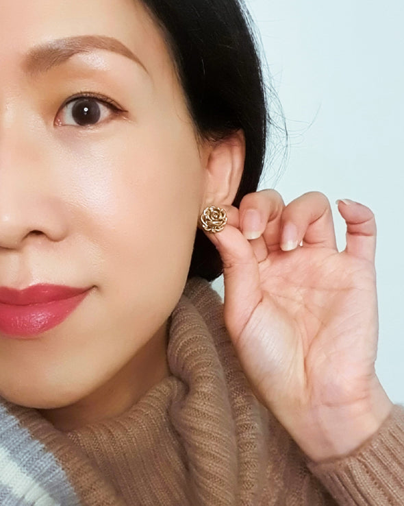 Pierced Earrings - La Rose de Fer