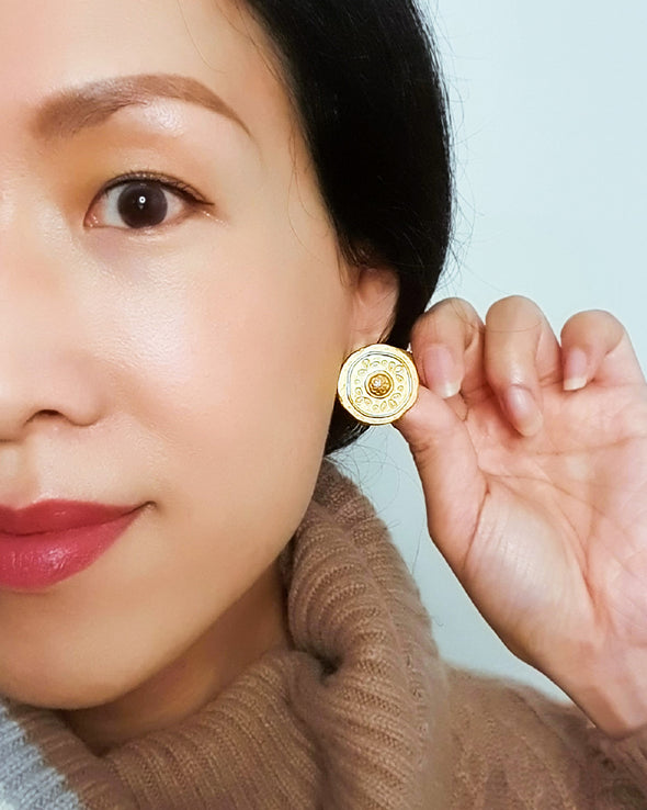 Pierced Earrings - La boussole d’or