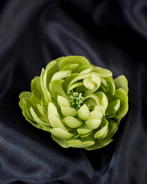 Silk Brooch - Chrysanthemum