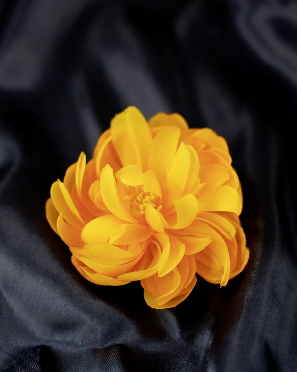 Silk Brooch - Chrysanthemum