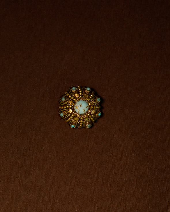 Vintage Brooch - Lune de neige